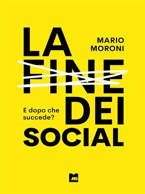 cover image of La fine dei social